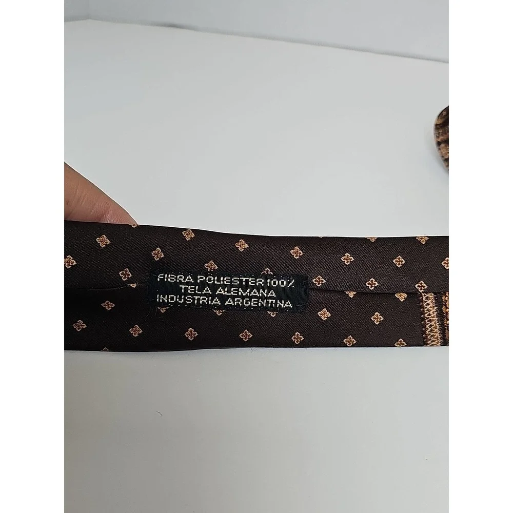 Men's Neck Tie Roca Buenos Aires 100% Polyester Abstract Print Made In Argentina